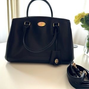 Coach Blue Leather Margot Carryall Satchel. 7x 11 inches